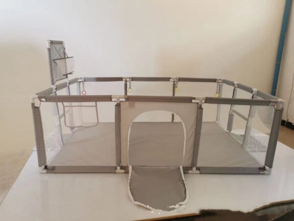 Parque para bebés con porterías y canasta - Imagen 3