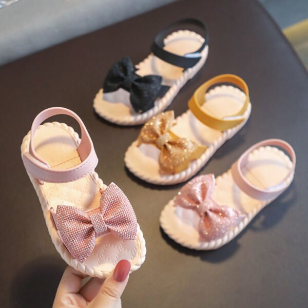 Sandalias con lazo de brillos - Imagen 6
