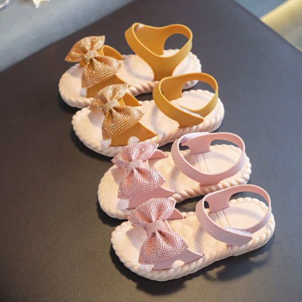 Sandalias con lazo de brillos - Imagen 5