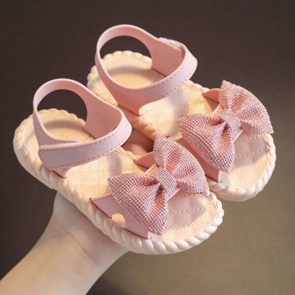 Sandalias con lazo de brillos - Imagen 4