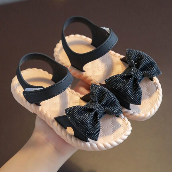 Sandalias con lazo de brillos - Imagen 3