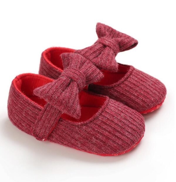 Zapatos de lana con lazo - Imagen 2