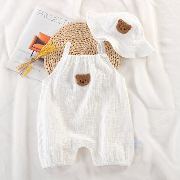 Conjunto de mono y sombrero para bebé - Imagen 4